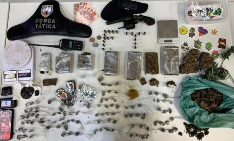 Drogas pack e crumble são apreendidas pela Força Tática em Iúna
