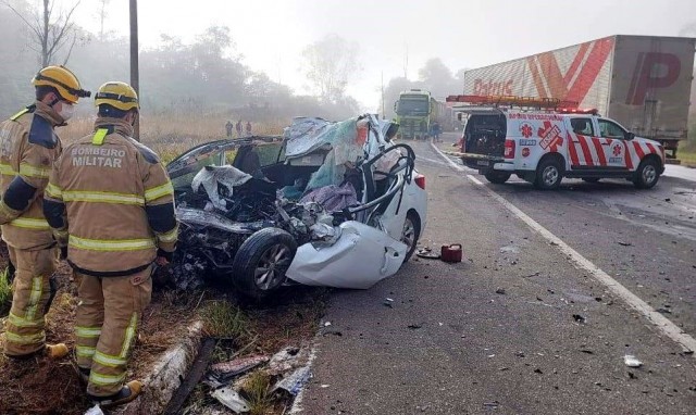 Luto em Muniz Freire: acidente mata família e motorista em Minas Gerais