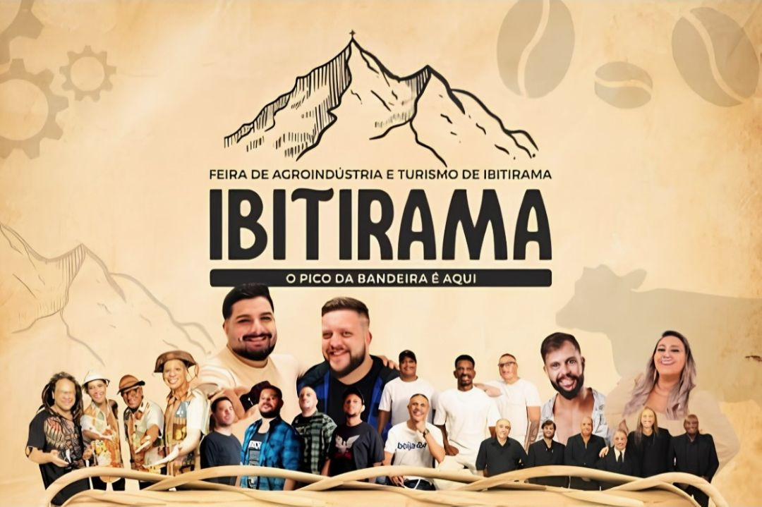 O cartaz de divulgação possui um fundo texturizado em tom bege claro com a ilustração do Pico da Bandeira no topo. Logo abaixo, lê-se o título 