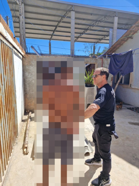 Policiais civis cumprem mandado de prisão preventiva contra jovem investigado por violência doméstica e tentativa de homicídio contra policiais militares.